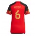 Günstige Belgien Axel Witsel #6 Heim Fussballtrikot Damen WM 2022 Kurzarm